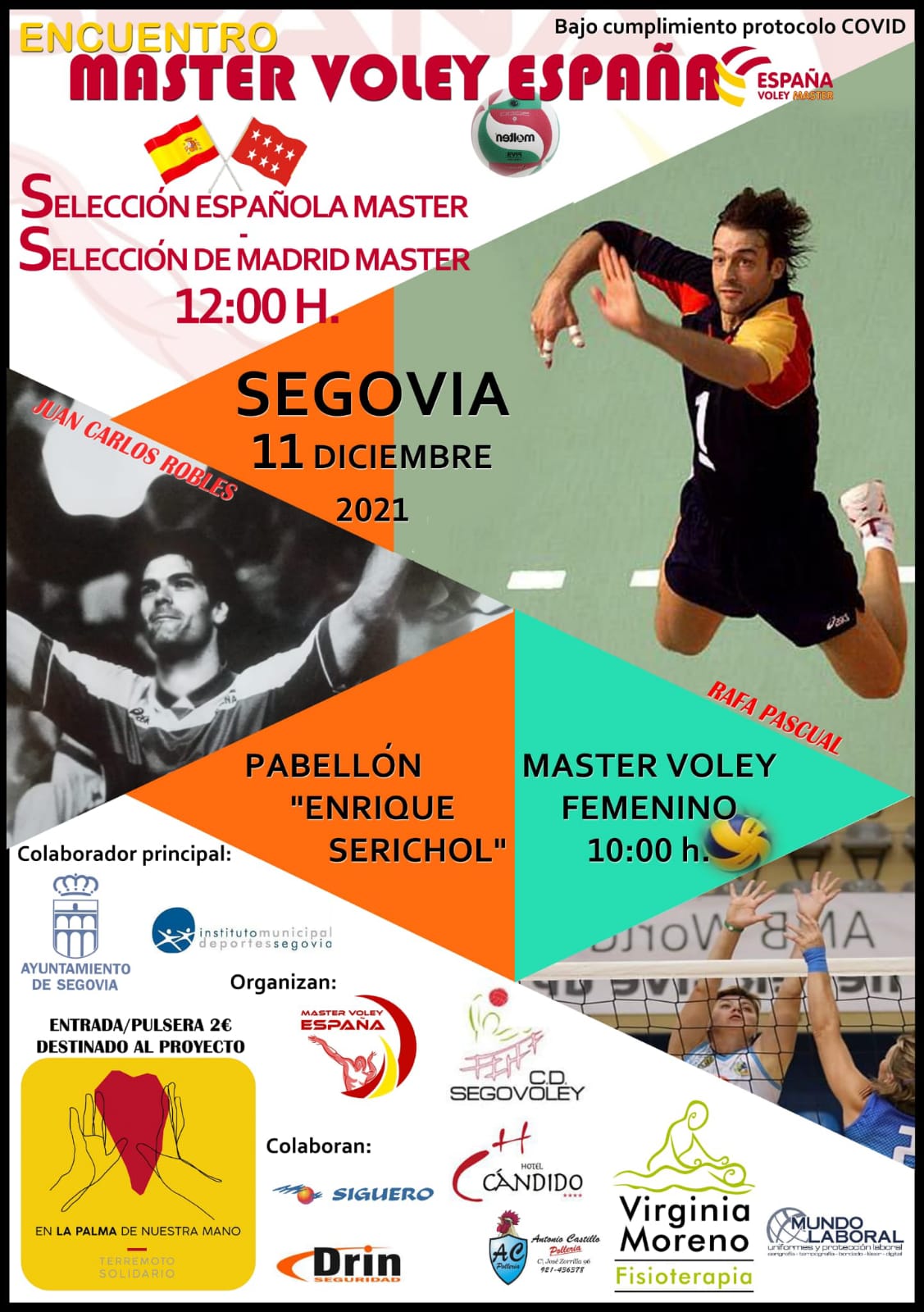 Segovia acogerá la celebración del Encuentro Máster Voley España, a beneficio de La Palma
