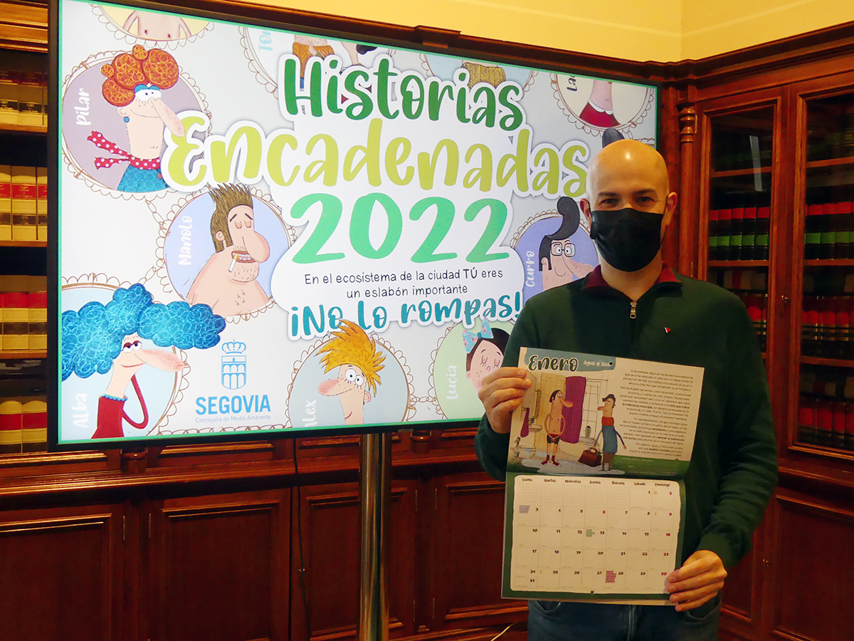 El Ayuntamiento de Segovia publica un nuevo calendario medioambiental con el lema 'Historias Encadenadas 2022’