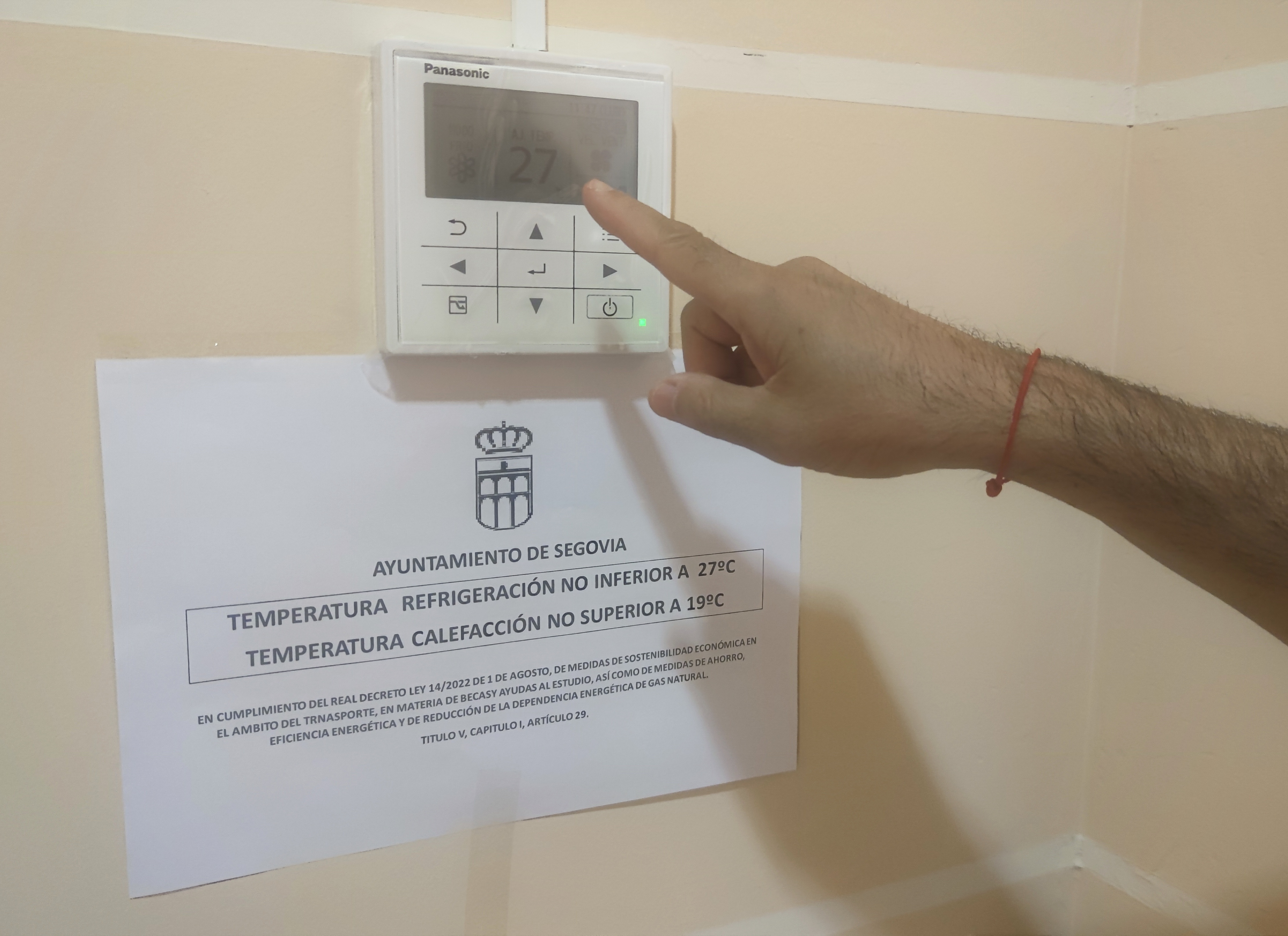 Temperaturas climatización edificios municipales
