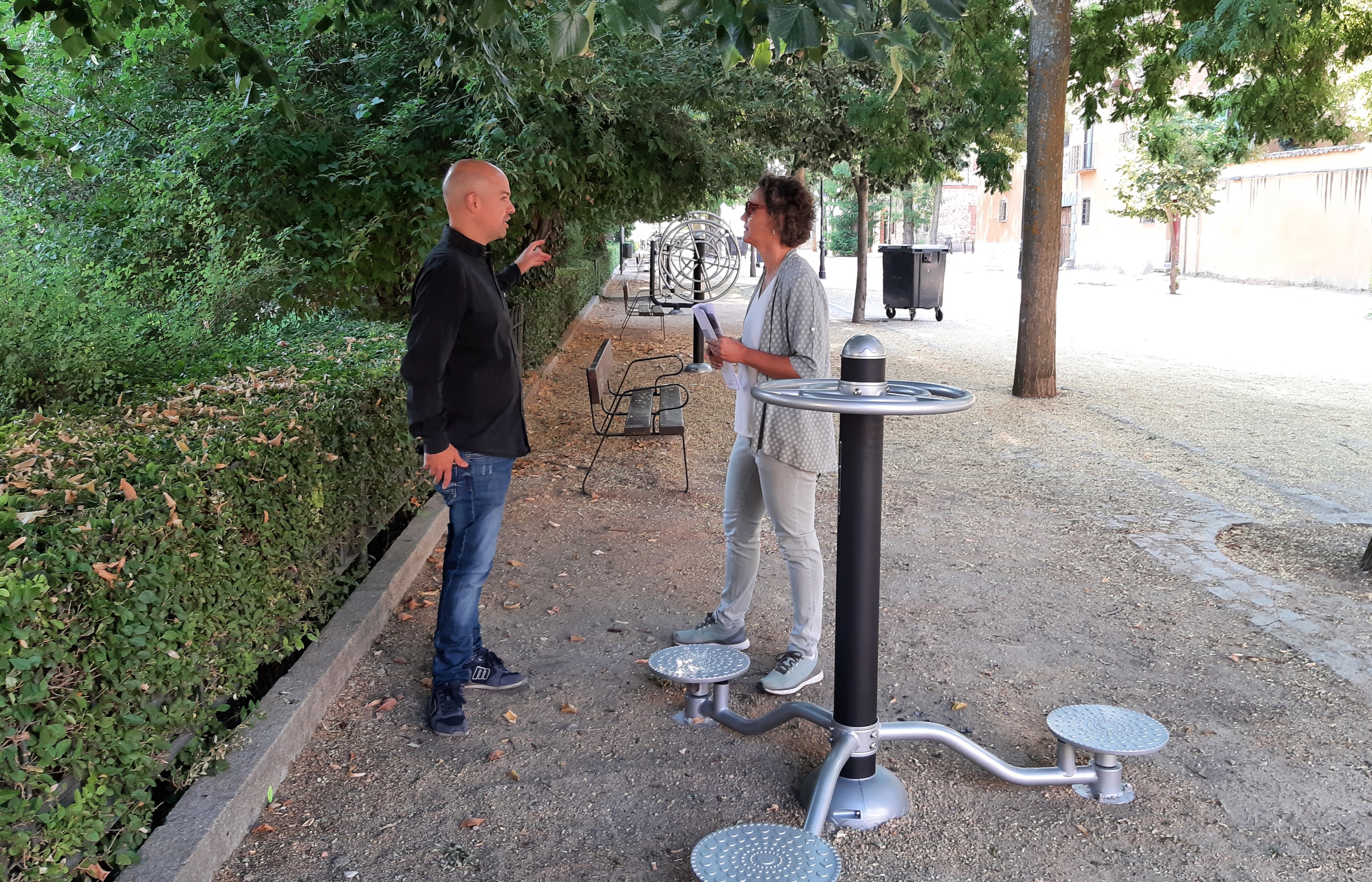 nuevo circuito biosaludable en los jardines de los Zuloaga