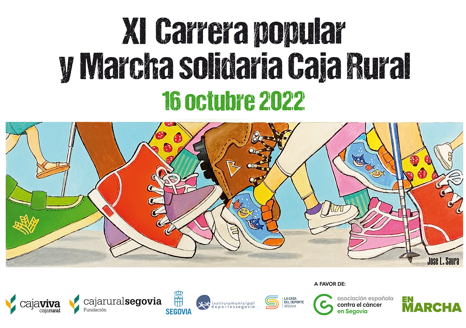 Cartel XI Carrera Fundación Caja Rural de Segovia