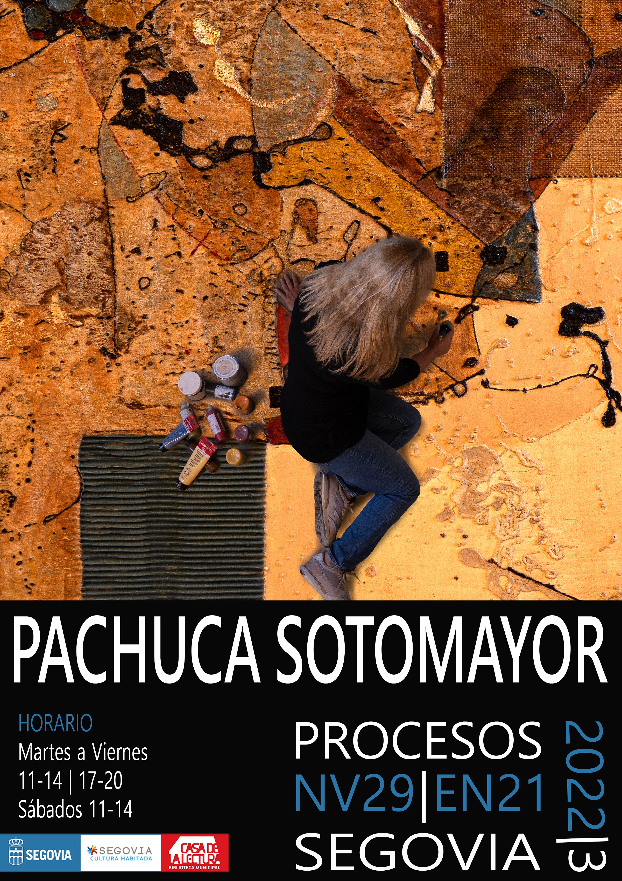  cartel exposición de Pachuca Sotomayor.  "Procesos"
