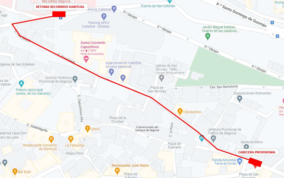 Nuevo recorrido linea 10
