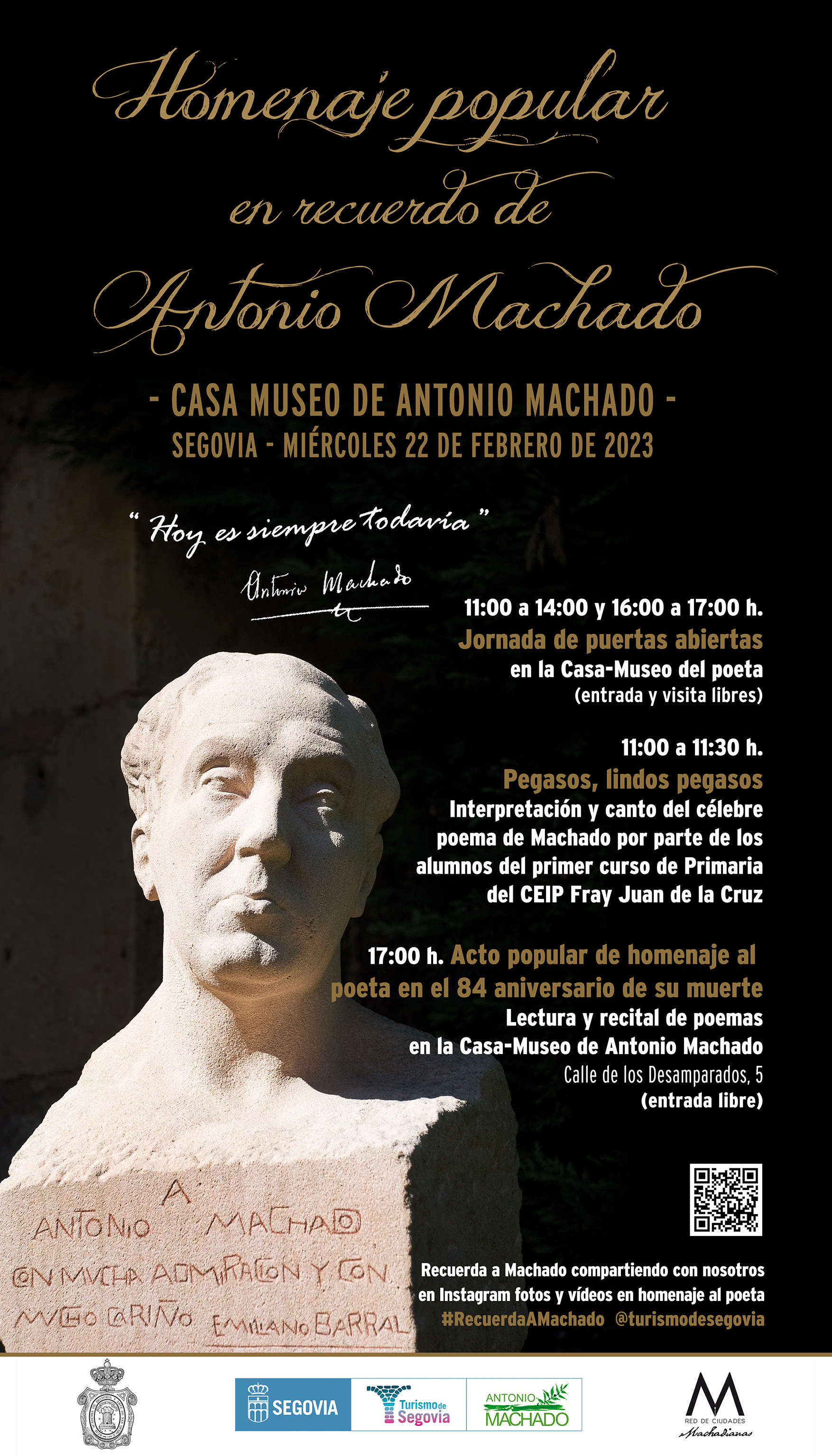 Cartel acto machado 2023 