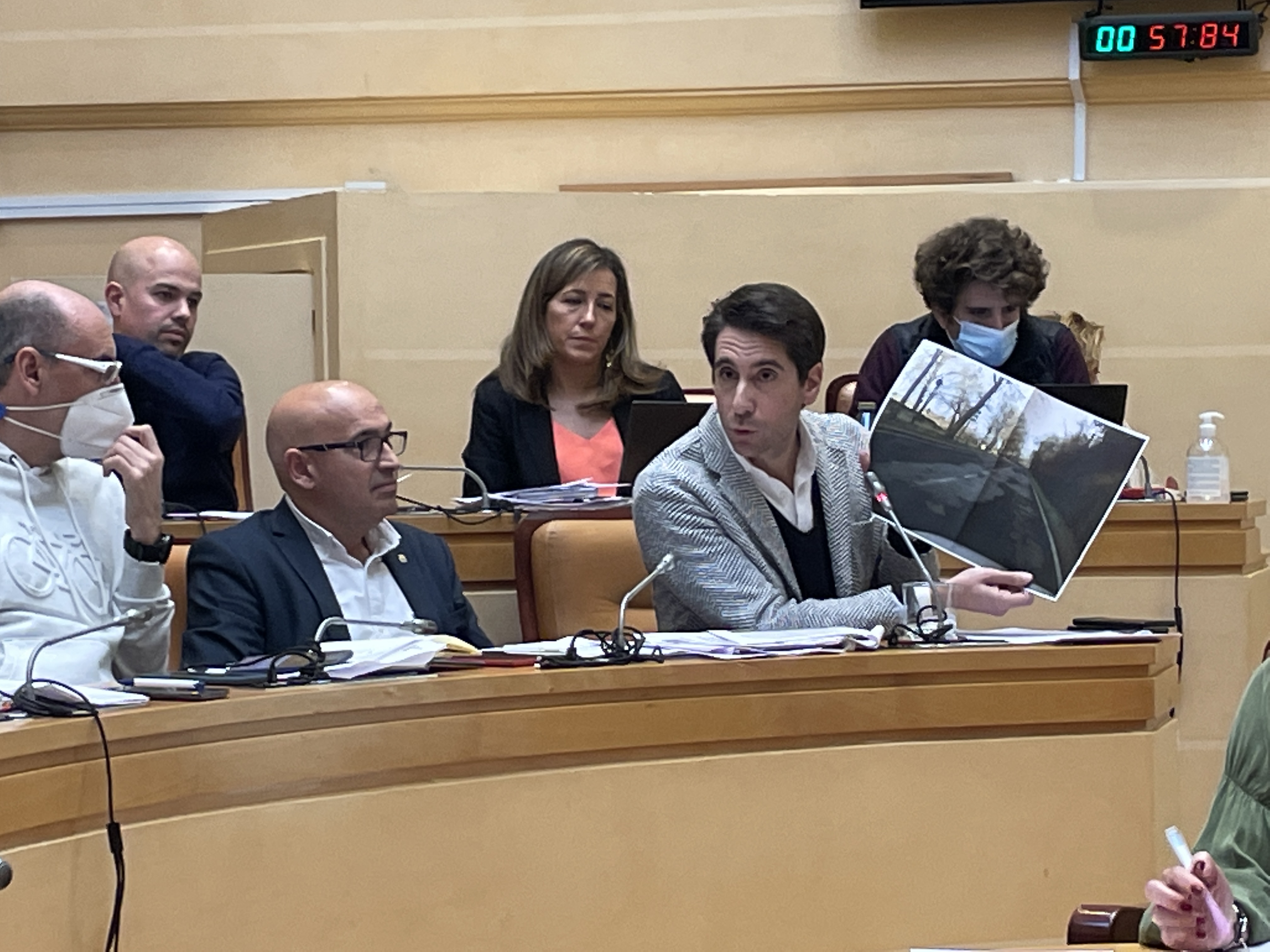 Miguel Merino en pleno del Ayuntamiento