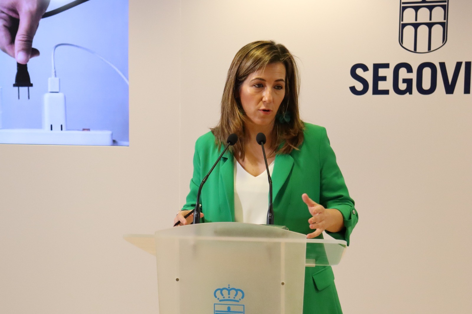 Ana Peñalosa, en rueda de prensa