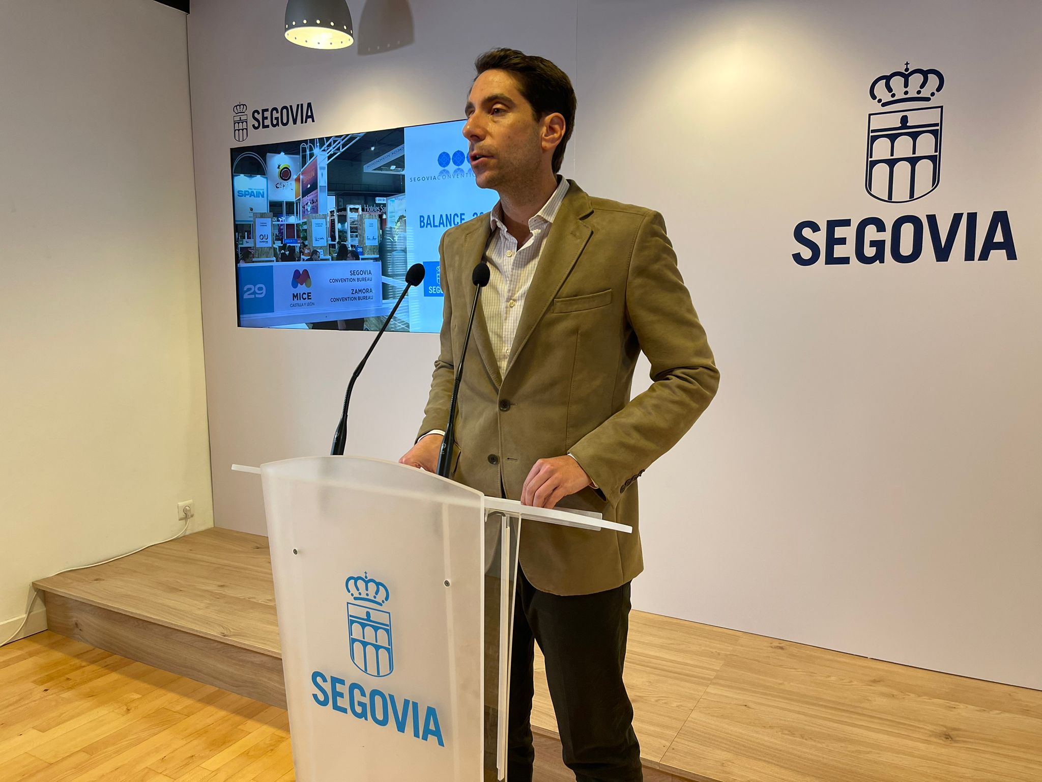 Miguel Merino presenta el Balance Segovia Convention Bureau