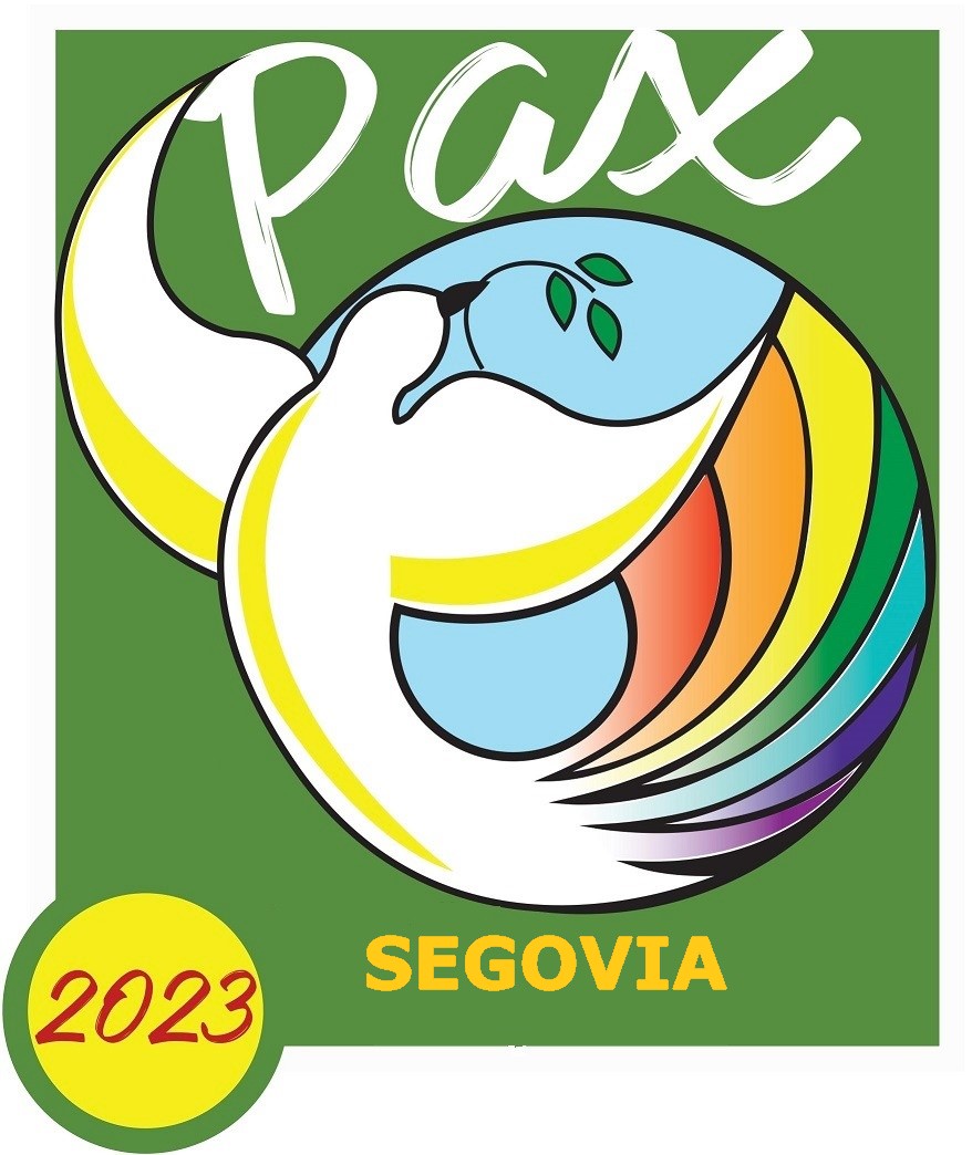 Logo alfombra por la paz