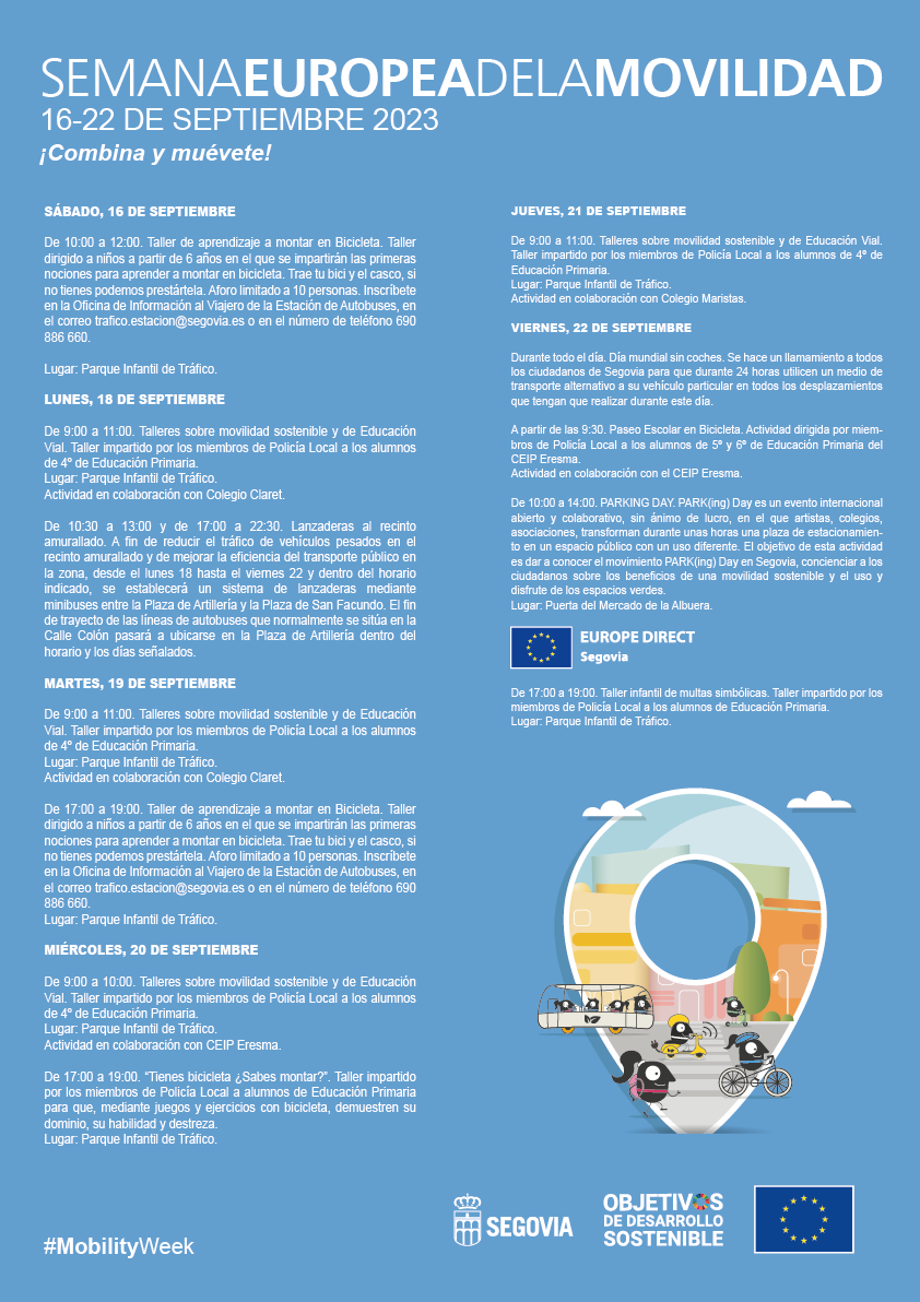 Semana Europea de la Movilidad 2023 Programa