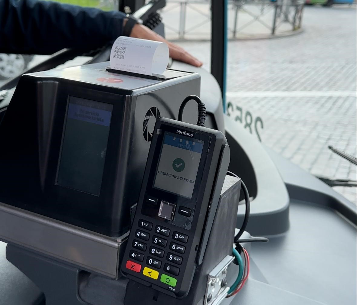 Sistema pago con tarjeta en los autobuses 