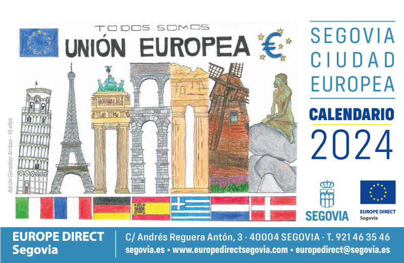 Calendario Segovia ciudad europea 2024
