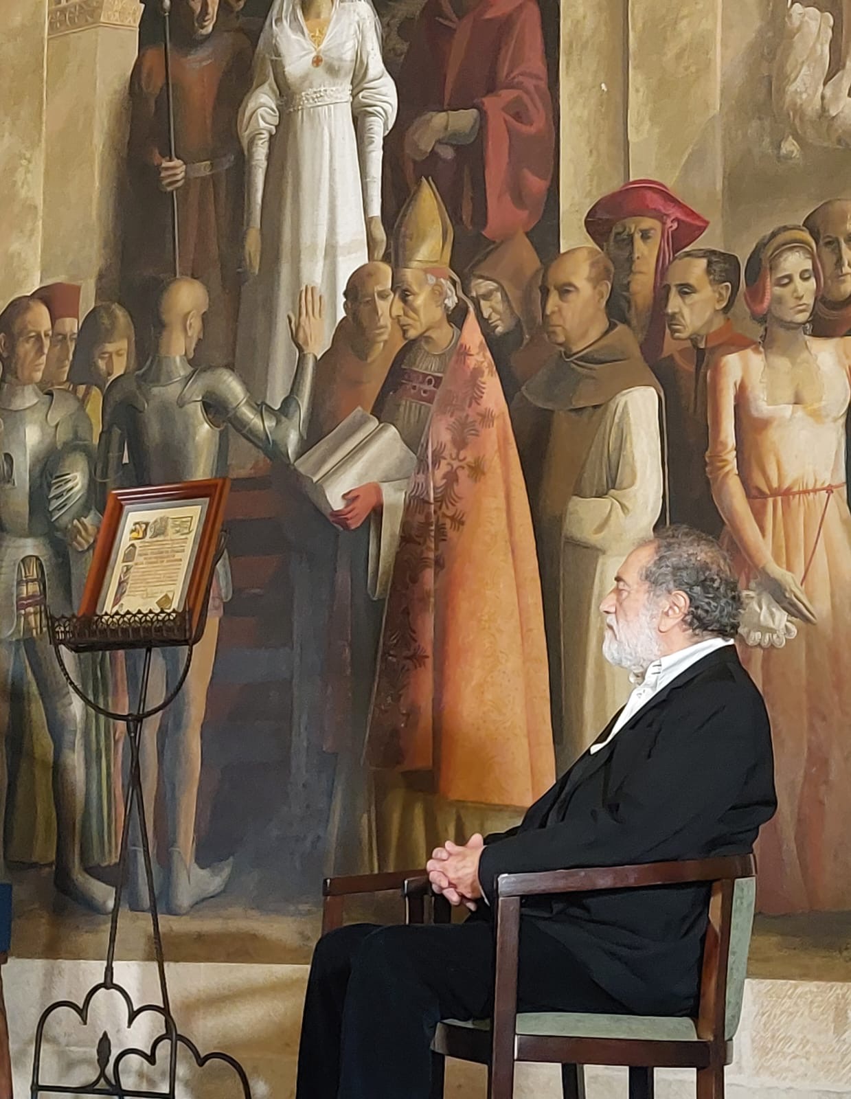 Carlos Muñoz de Pablos durante el acto 