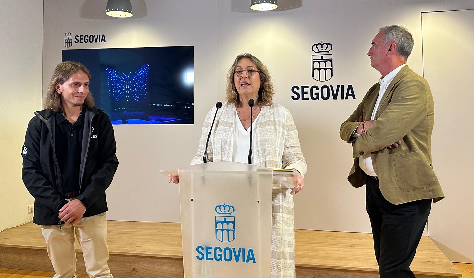 Presentación de  “Fantasía”, el espectáculo de drones incluido en las Ferias y Fiestas