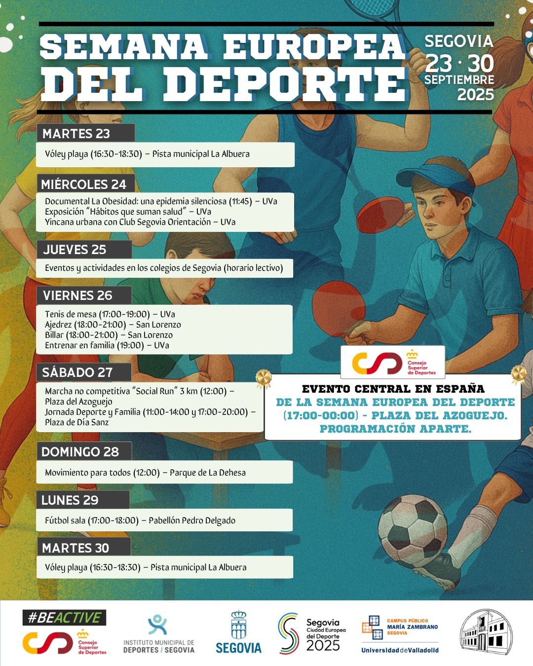 Cartel Semana europea del deporte