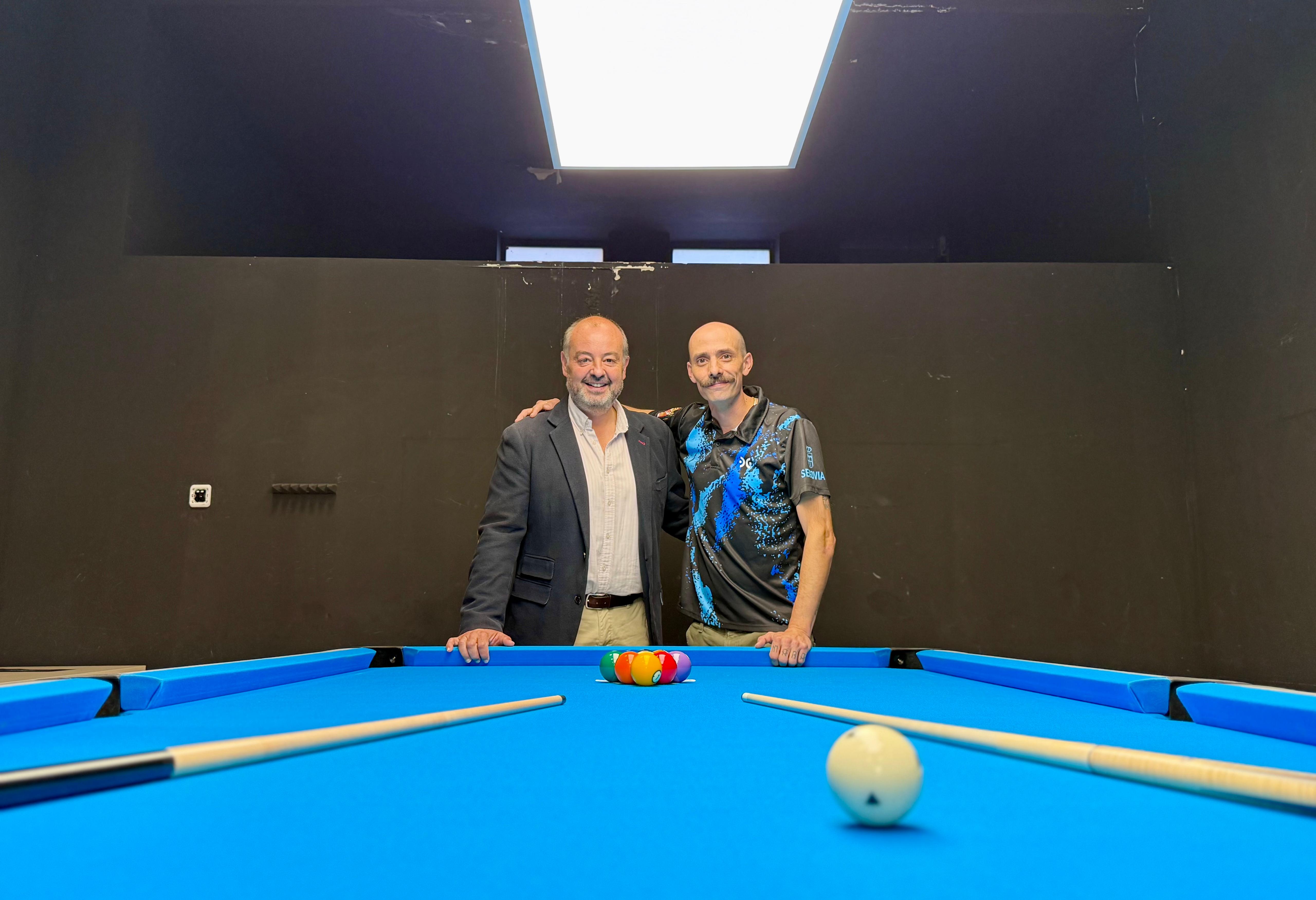 El concejal con el presidente de Segopool.
