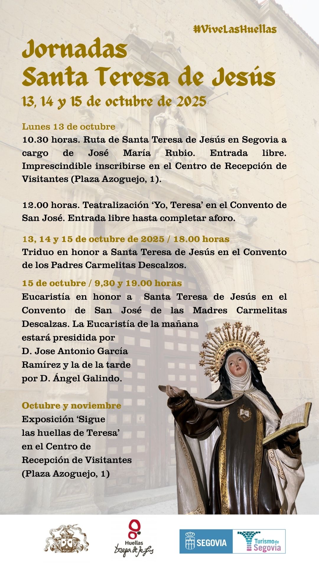 Cartel de las Jornadas Santa Teresa 2025