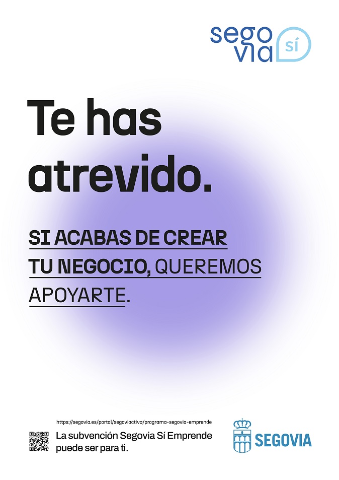 Cartel ayudas Segovia Si emprende