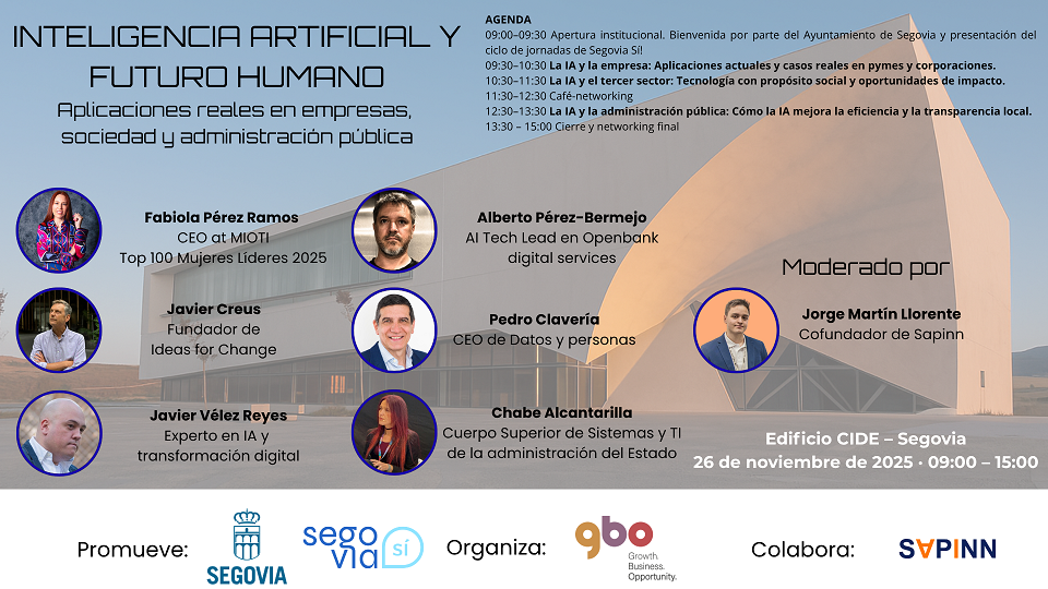Cartel de la Jornada Inteligencia artificial y futuro humano