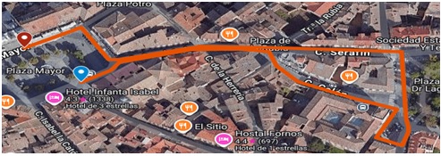 Mapa San Silvestre Absoluta Sub 6 y Sub 8