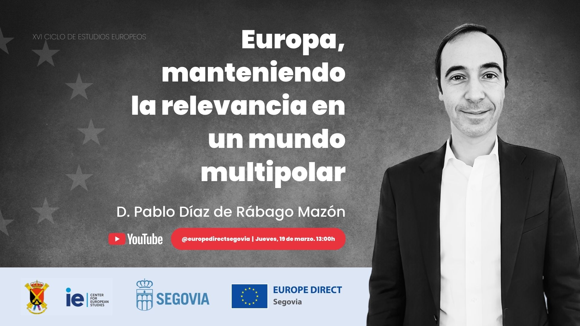 Ciclo de Estudios Europeos 2026 Pablo Diaz de Rabago