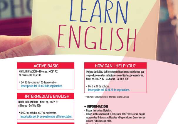 AAFF FLYER_CURSO INGLES_SGACTIVA_AGOSTO 2018