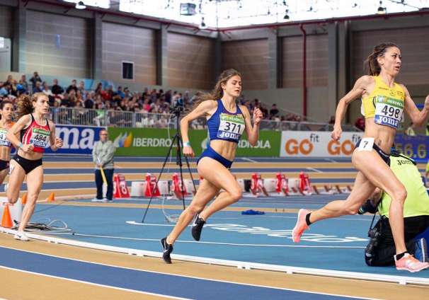 Águeda en la final de 1500 ml.