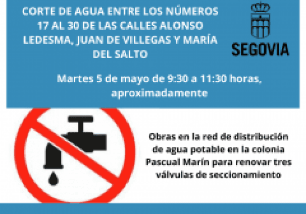 Corte de agua colonia Pascual Marín