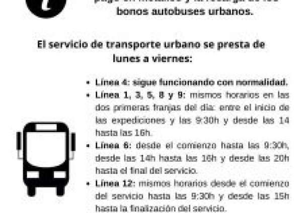 TRANSPORTE URBANO A DÍA 29 MAYO