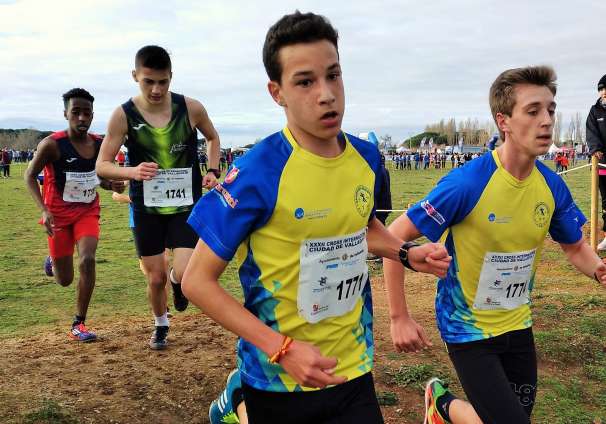 Rafael Rodríguez durante el Cross Internacional Valladolid 2020