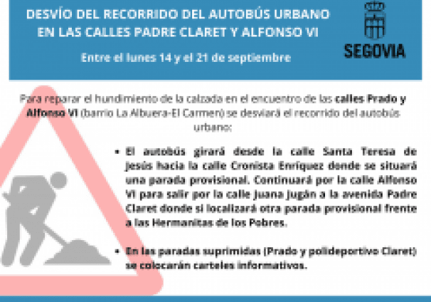 2020-09-11 Desvío autobús urbano en el Carmen la Albuera