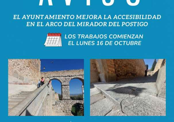 Aviso mirador del postigo