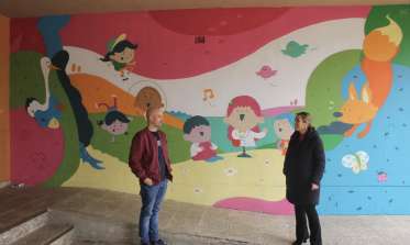 Los CEIP Eresma y Carlos de Lecea lucen dos nuevos murales decorativos