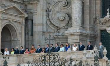 El Grupo de Ciudades Patrimonio de la Humanidad participa en la ofrenda nacional al apóstol Santiago junto a los Reyes y sus hijas
