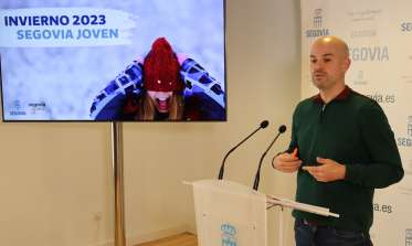 Angel Galindo presenta el programa Segovia Joven