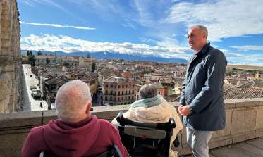 Obras en el mirador del Postigo
