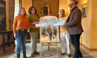 Entrega de los cheques de la recaudación de carnaval