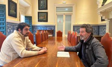 Reunión del concejal de Sostenibilidad Ambiental con el vicerrector del IE