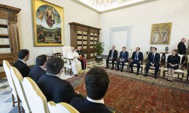 El Papa Francisco recibe a las Ciudades Patrimonio de los alcaldes de las ciudades Humanidad