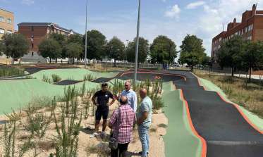 Obras de adecuación de la pista de Pump Track