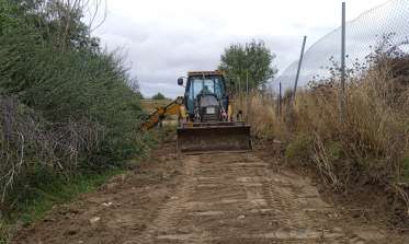 Inicio obras calle Cantarranas Madrona