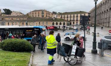 Trabajadores del servicio de limpieza