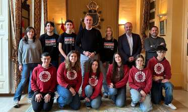Recepción a los alumnos de la Cooperativa Alcázar que participaron en "Saber y Ganar"