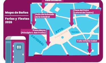 Ubicación de los baños portátiles en fiestas