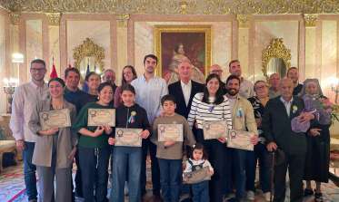 Entrega de los “majos” y “majas” y personas centenarias con motivo de la fiesta de San Frutos