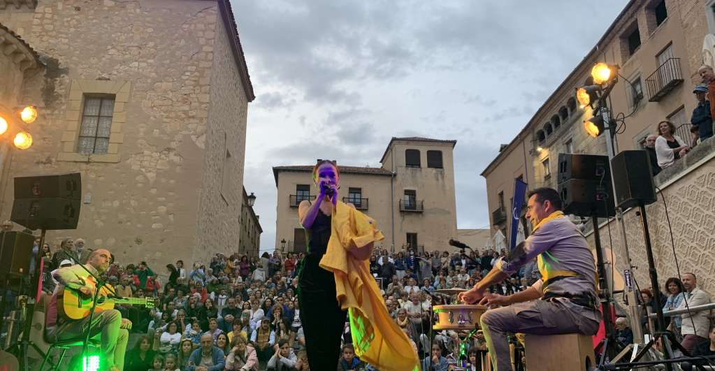 Olga Pericet en La noche del patrimonio