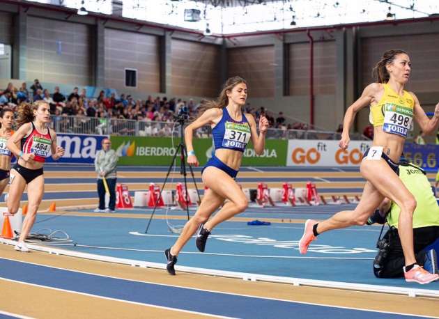 Águeda en la final de 1500 ml.