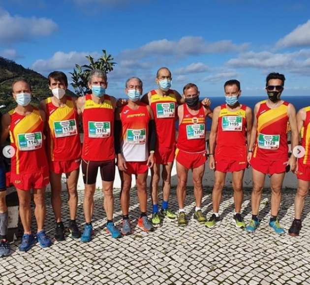 Arias con el resto de la selección española