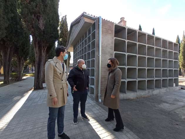 Obras en cementerio