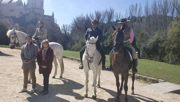 La Ruta nebrijense a caballo llega a Segovia