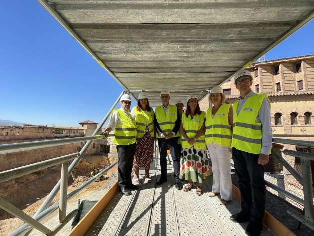 Visita a las obras del Teatro Cervantes